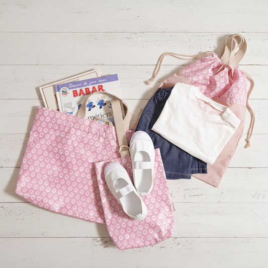 入園・入学グッズ　3点セット モーサンヌ ピンク