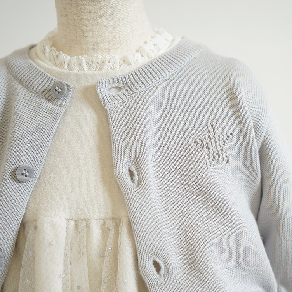 星チュールベロアドレス ライトグレー 80cm・90cm・100cm