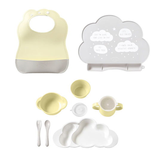 mamamanma マママンマグランデ&マロービブ　お食事3点セット　フレンチバニラ