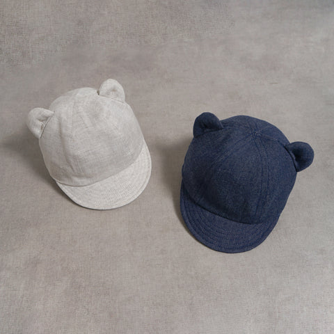 くま耳ベビーキャップ