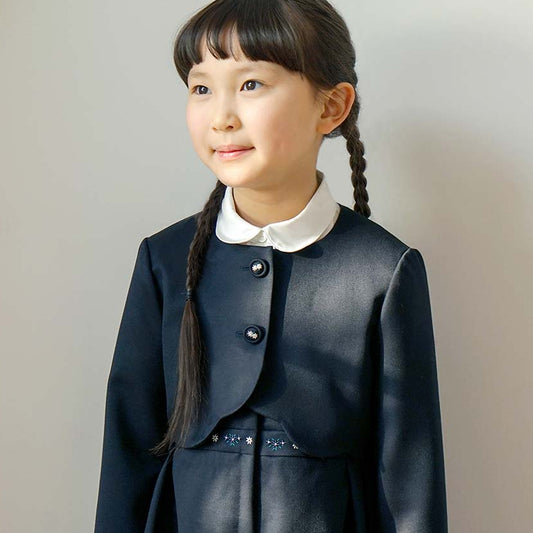 お受験服 ウールボレロ ネイビー 100cm・110cm・120cm