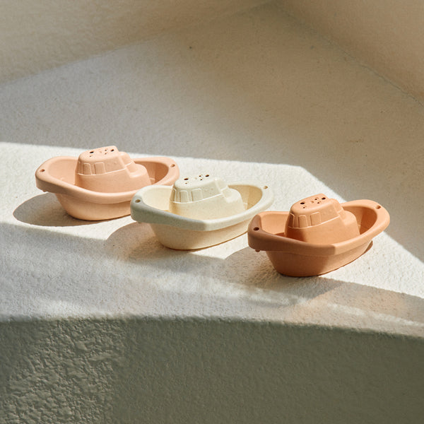 トイボート ピンクベージュ系 3色セット / おもちゃ バスグッズ お