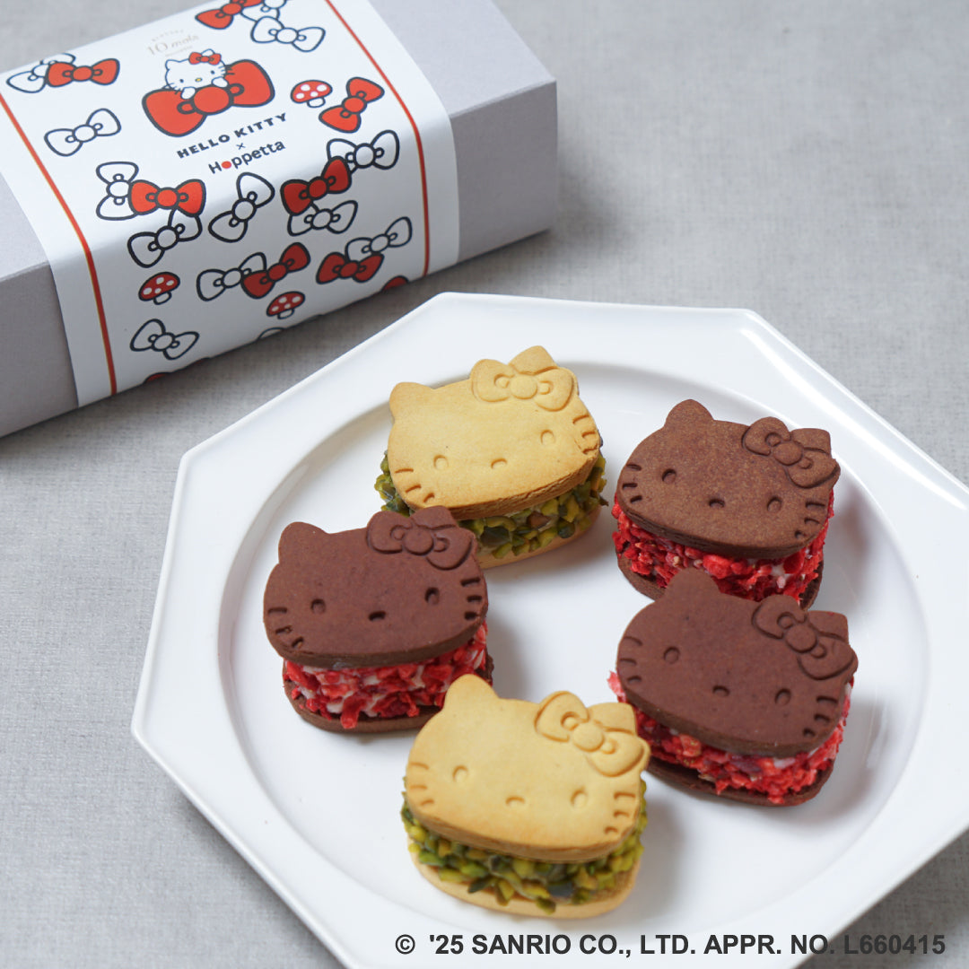 【夏季限定】HELLO KITTY×Hoppetta クッキークリームサンド ギフト5個入り　◎