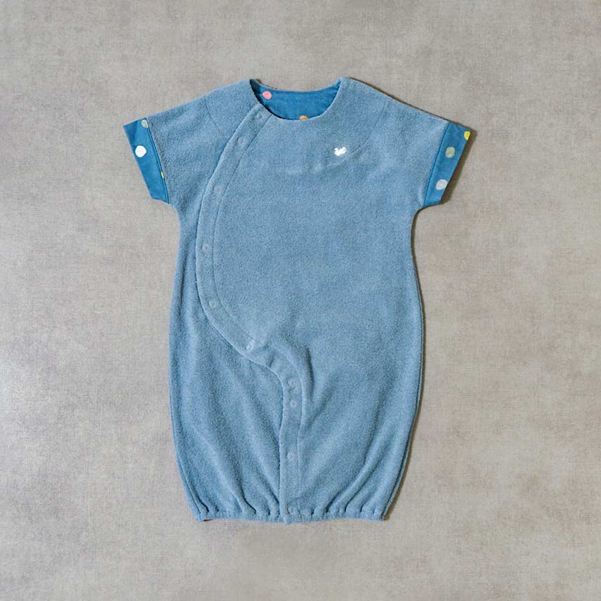 パイル2wayドレス ブルー 50-70cm / ツーウェイオール