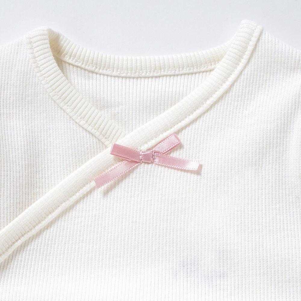 PATTO SATTO OMEKASHI ホワイト (長袖フリル) 50-60・60-70cm