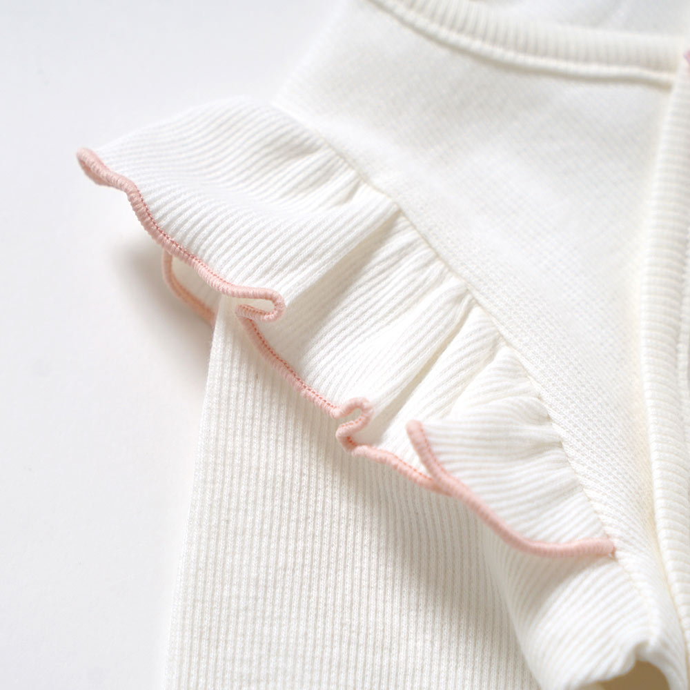 PATTO SATTO OMEKASHI ホワイト (長袖フリル) 50-60・60-70cm