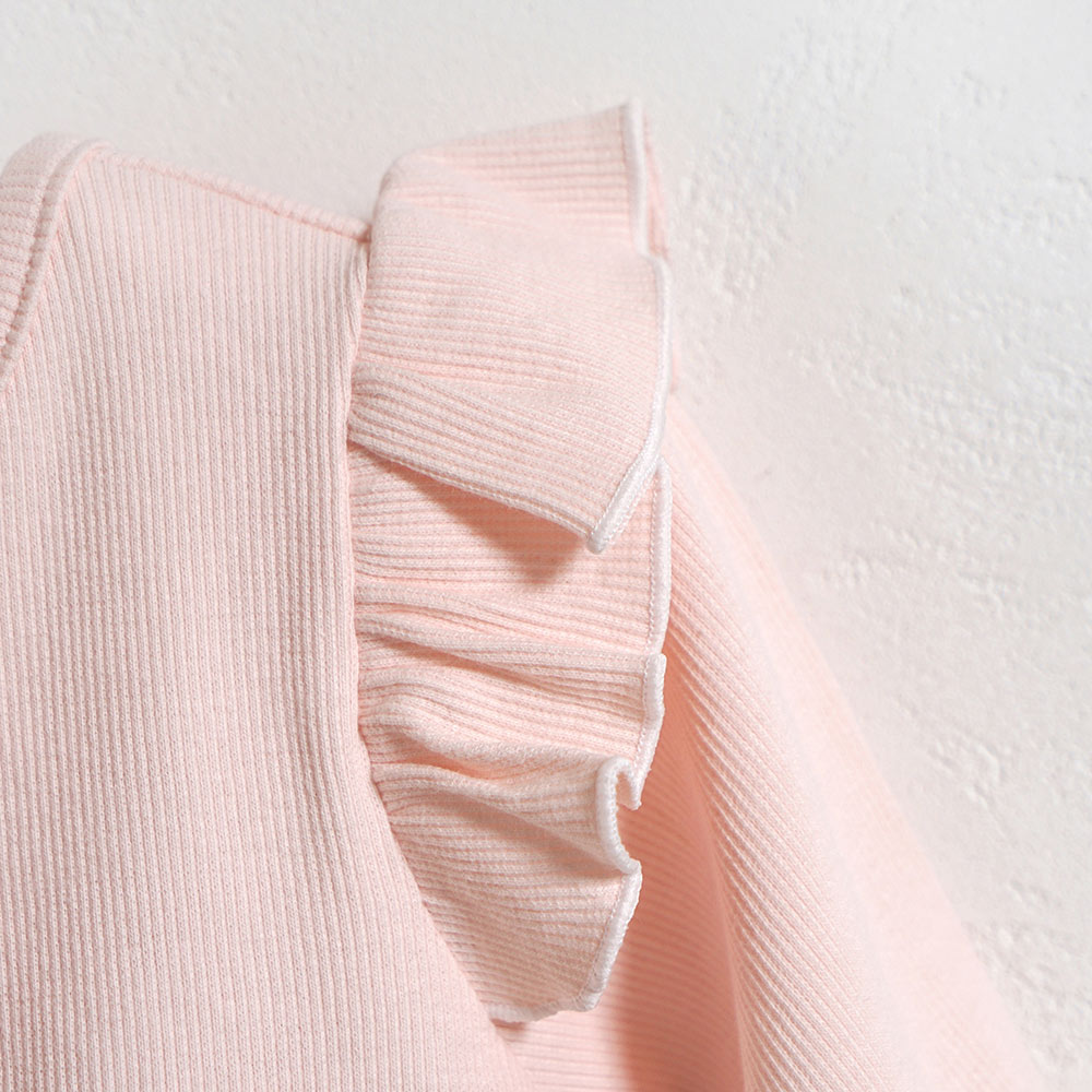 PATTO SATTO OMEKASHI ピンク (長袖フリル) 50-60・60-70cm