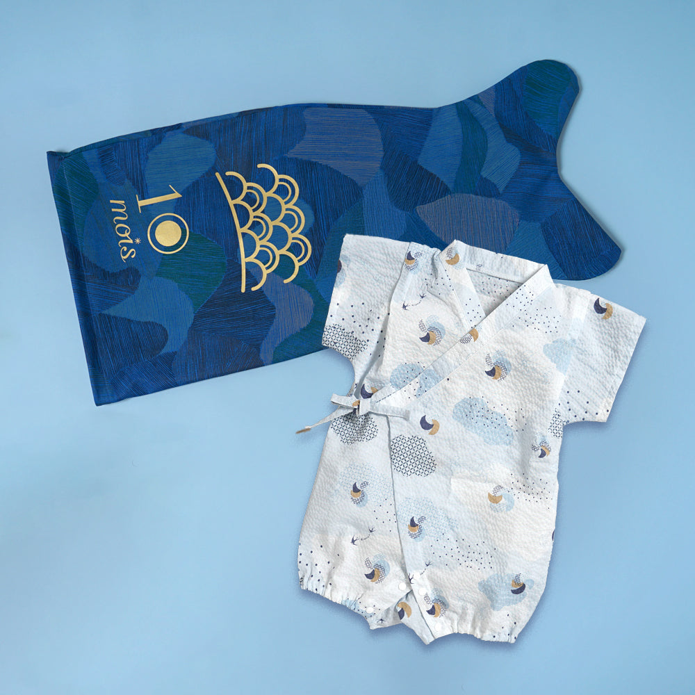 こいのぼりギフト 甚平オール 天青 70-80cm