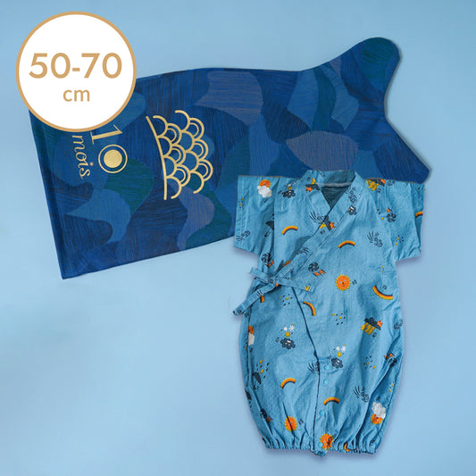 【予約】こいのぼりギフト 甚平2wayドレス tupera tupera 50-70cm