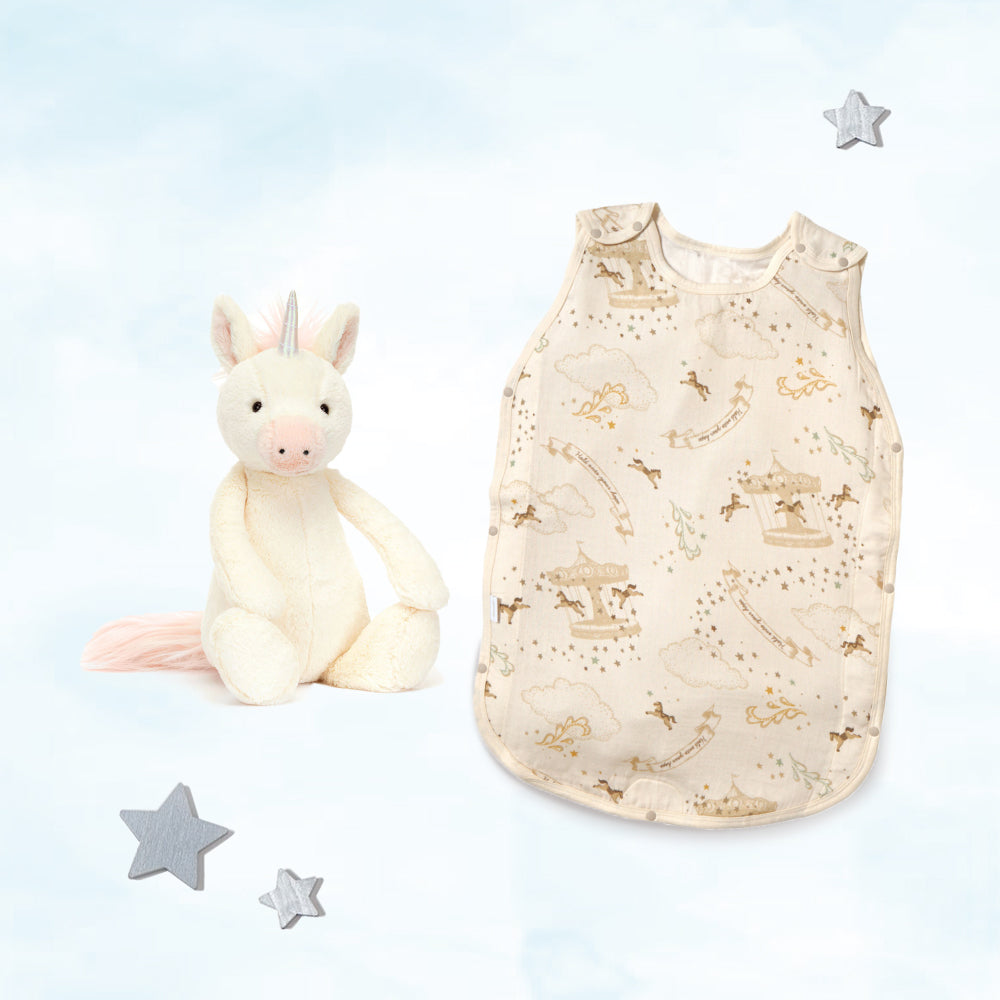 Jellycatギフトセット スリーパー(メリーゴーランド)・ユニコーン   / 出産祝い
