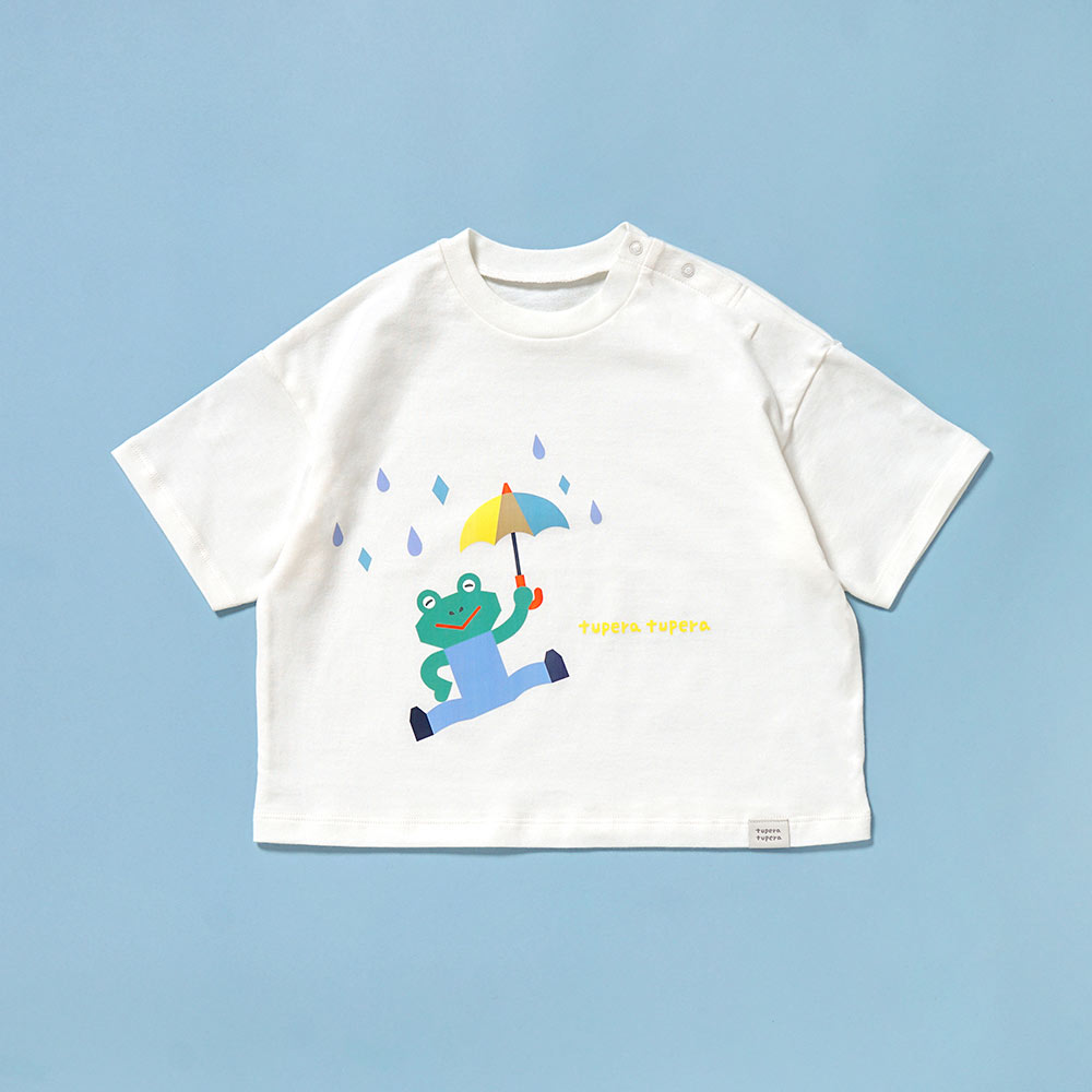 【予約】tupera tupera 親子Tシャツ(キッズ) オフホワイト 80-90cm