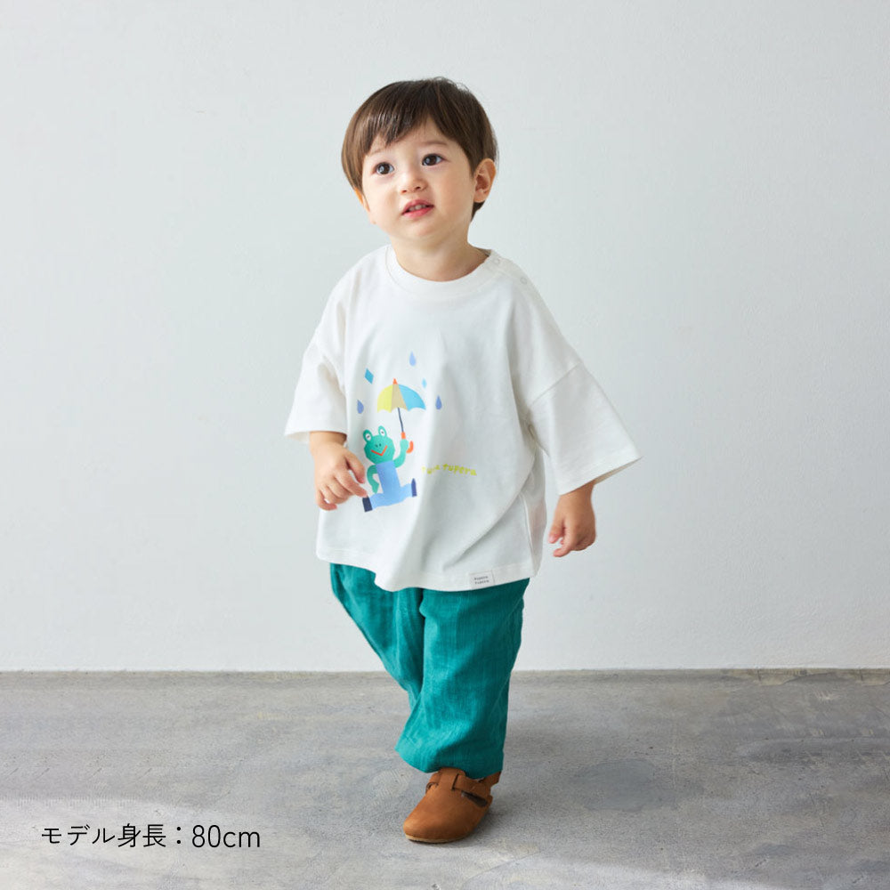 【予約】tupera tupera 親子Tシャツ(キッズ) オフホワイト 80-90cm