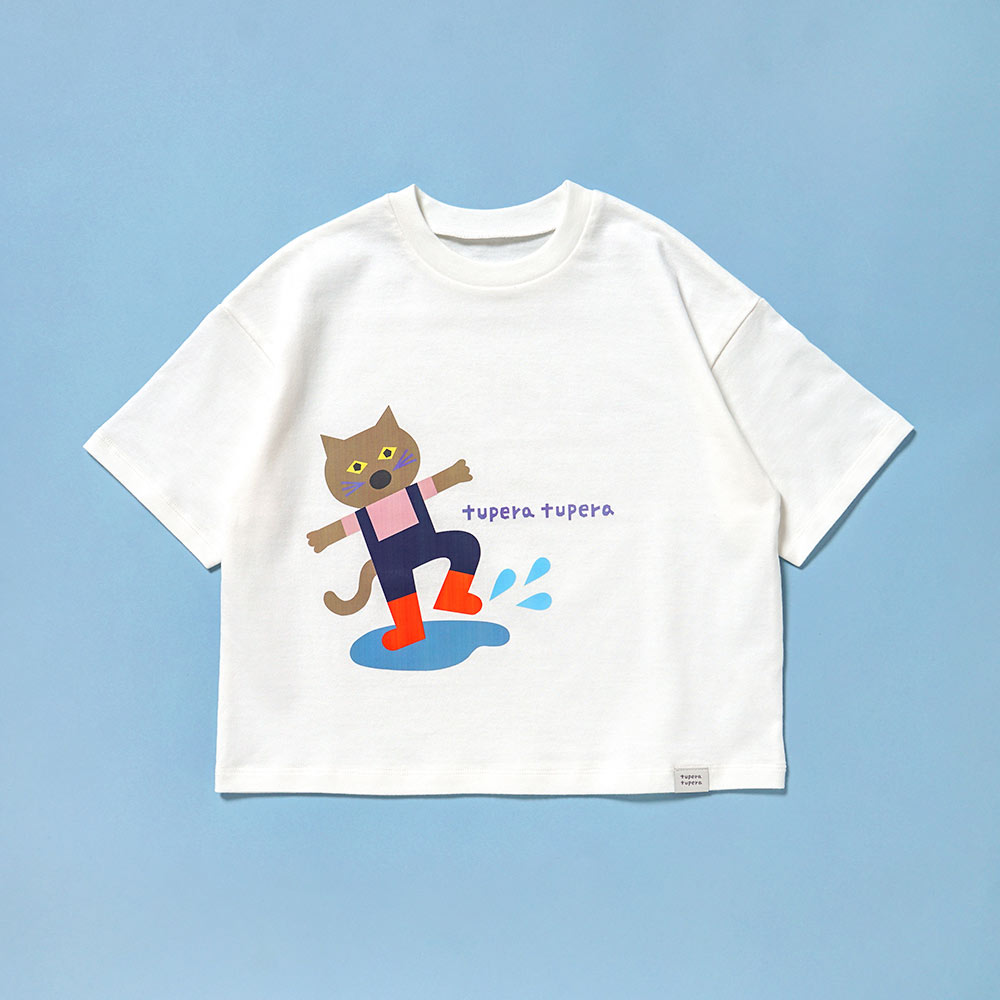 【予約】tupera tupera 親子Tシャツ(キッズ) オフホワイト 100-110cm