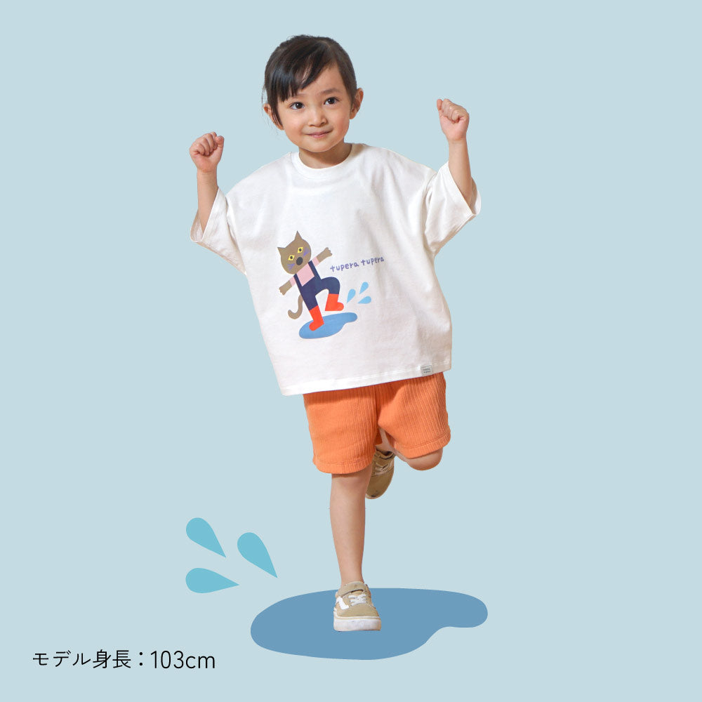 【予約】tupera tupera 親子Tシャツ(キッズ) オフホワイト 100-110cm