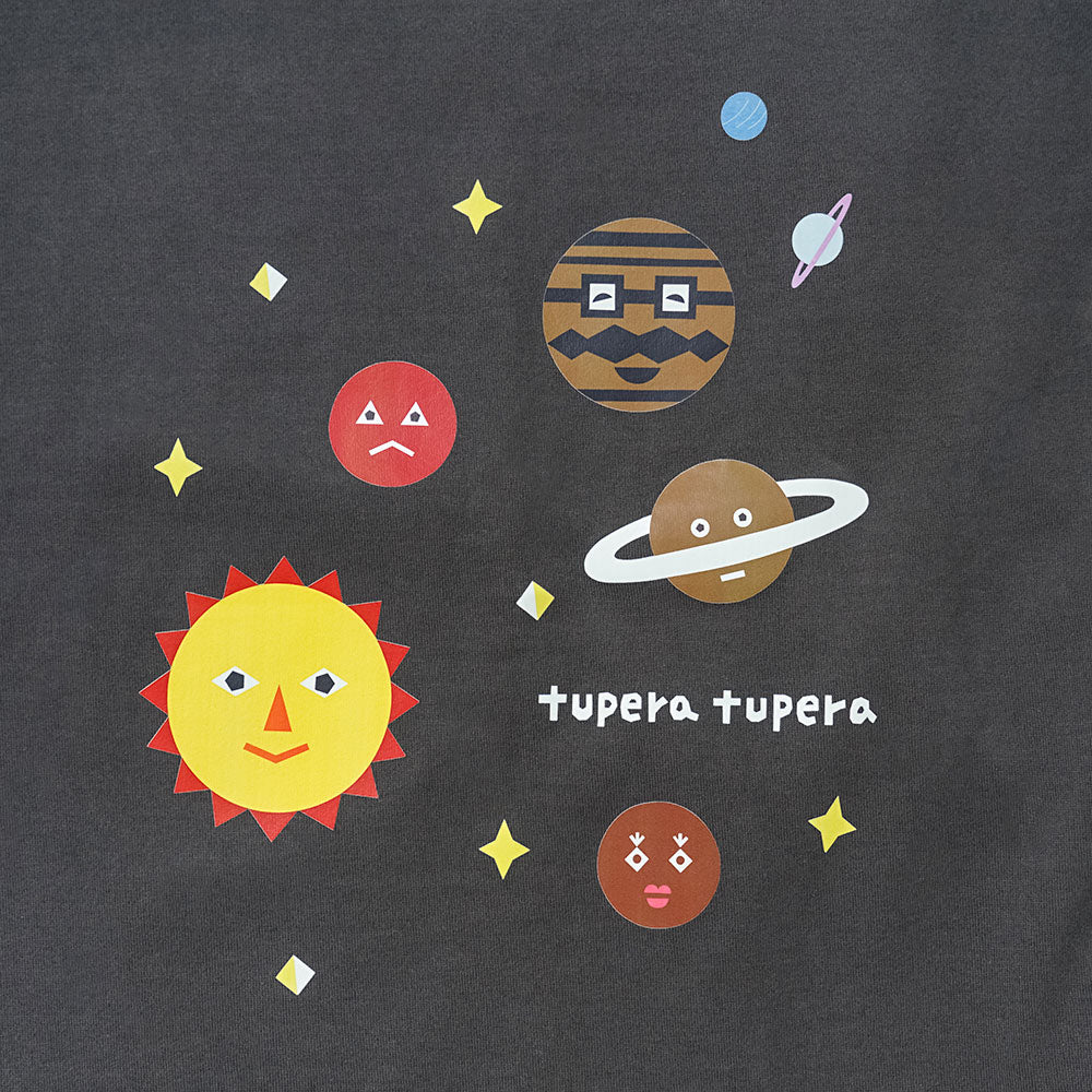 【予約】tupera tupera 親子Tシャツ(大人) チャコール Lサイズ / 大人服