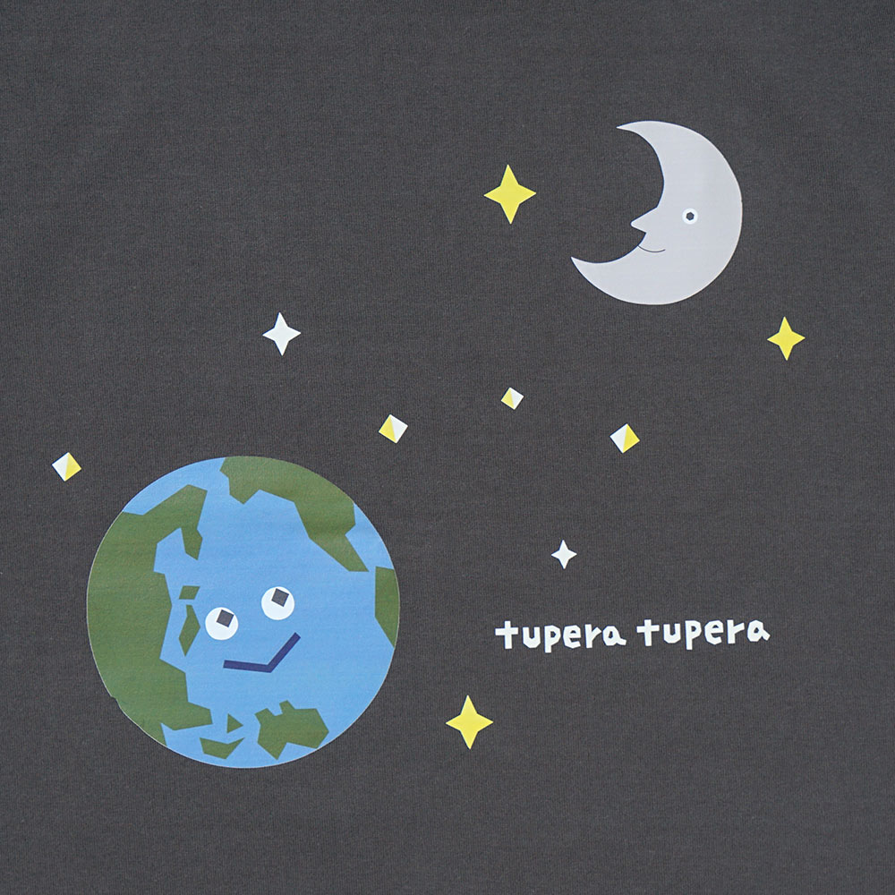 【予約】tupera tupera 親子Tシャツ(大人) チャコール Mサイズ / 大人服