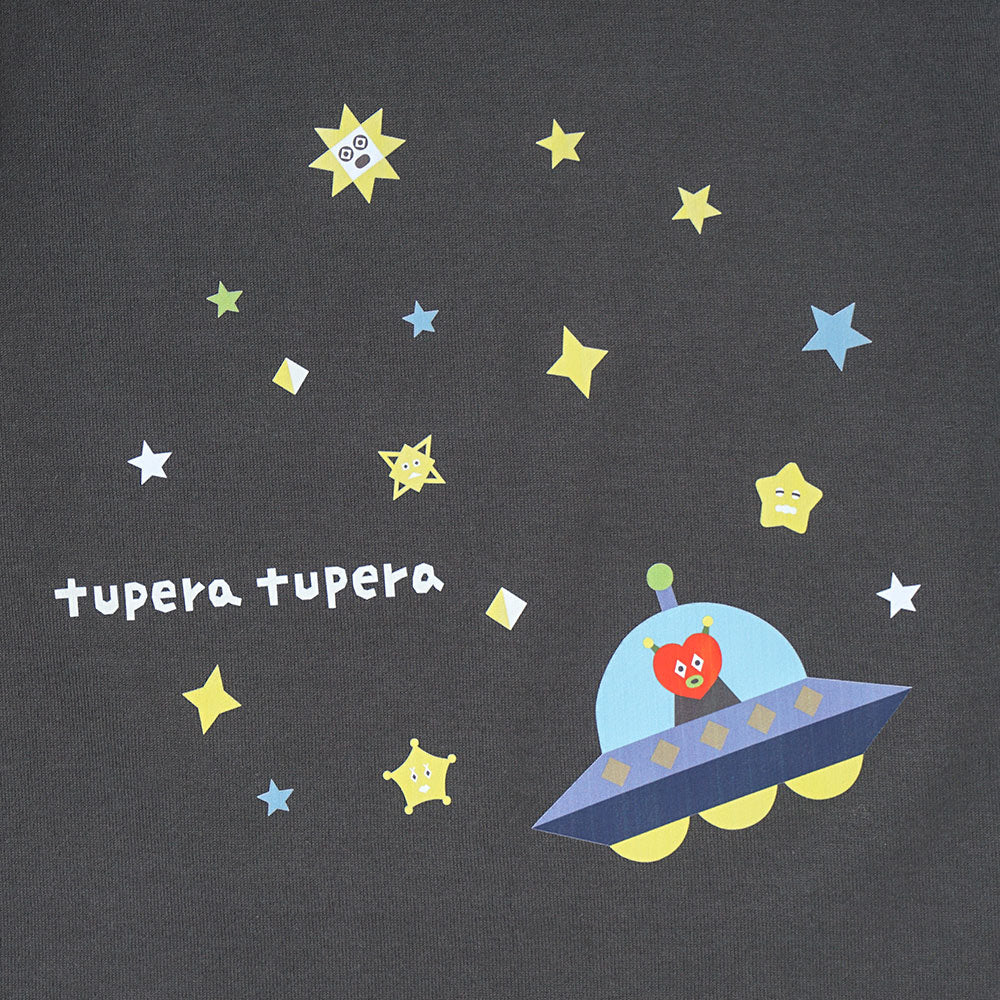 【予約】tupera tupera 親子Tシャツ(キッズ) チャコール 80-90cm