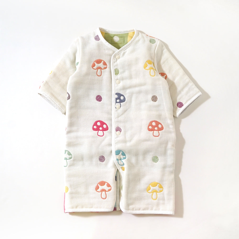 6wayスリーパーmini シャンピニオン ふくふくガーゼ(6重ガーゼ)   / 名入れ刺繍可