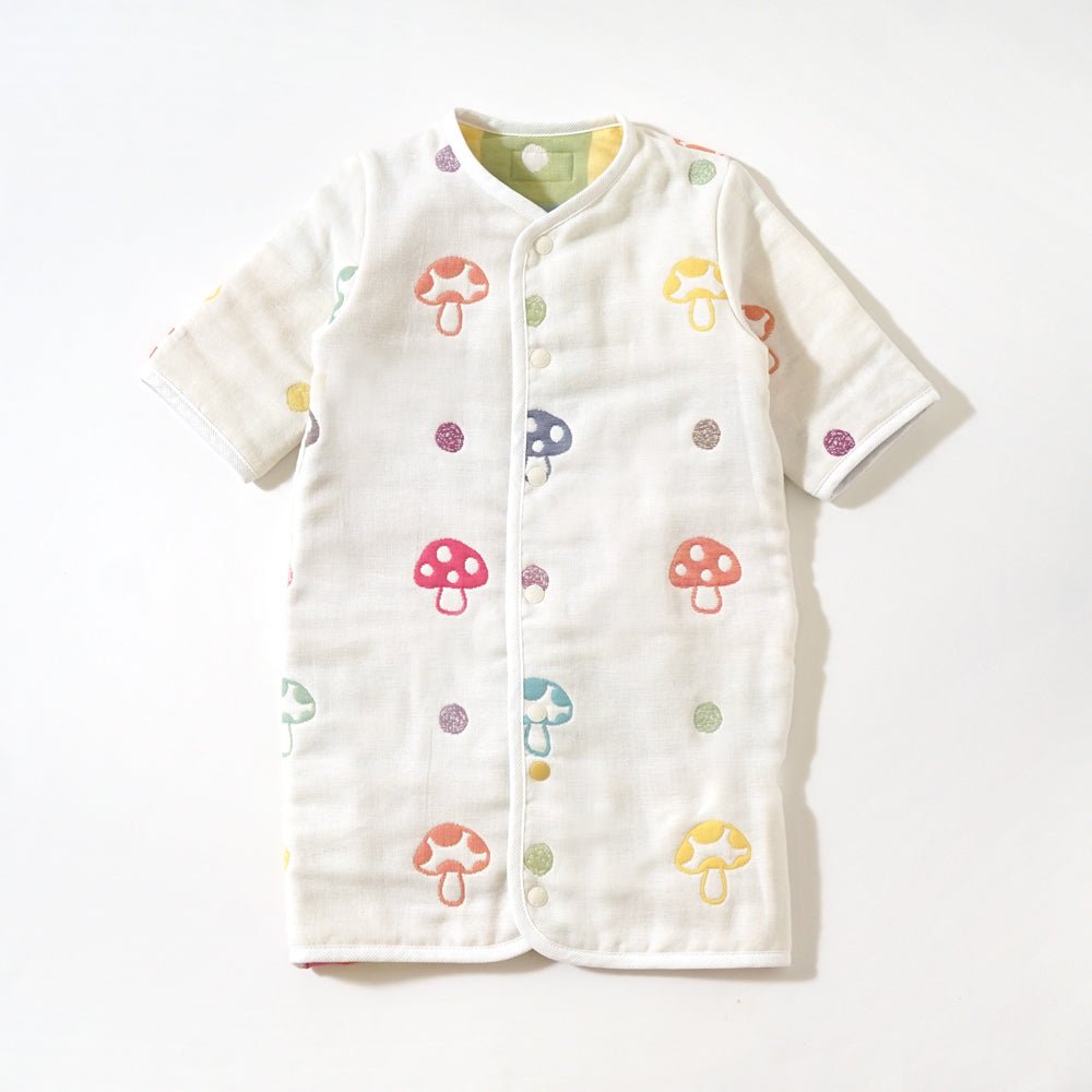 6wayスリーパーmini シャンピニオン ふくふくガーゼ(6重ガーゼ)   / 名入れ刺繍可