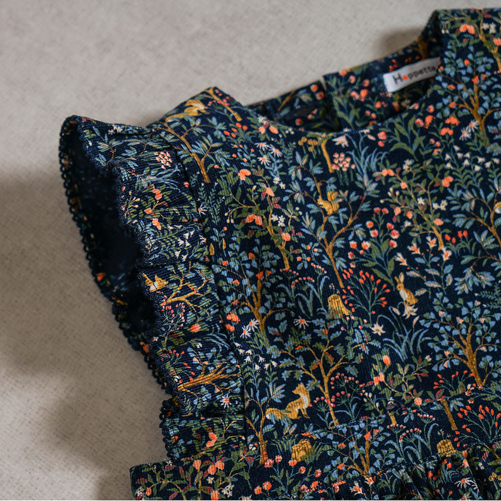 forestコーデュロイジャンパースカート ネイビー 80・90・100・110cm