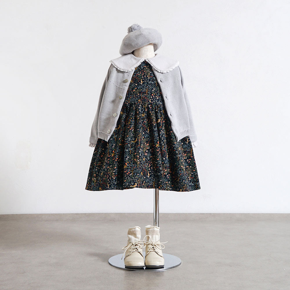 forestコーデュロイジャンパースカート ネイビー 80・90・100・110cm