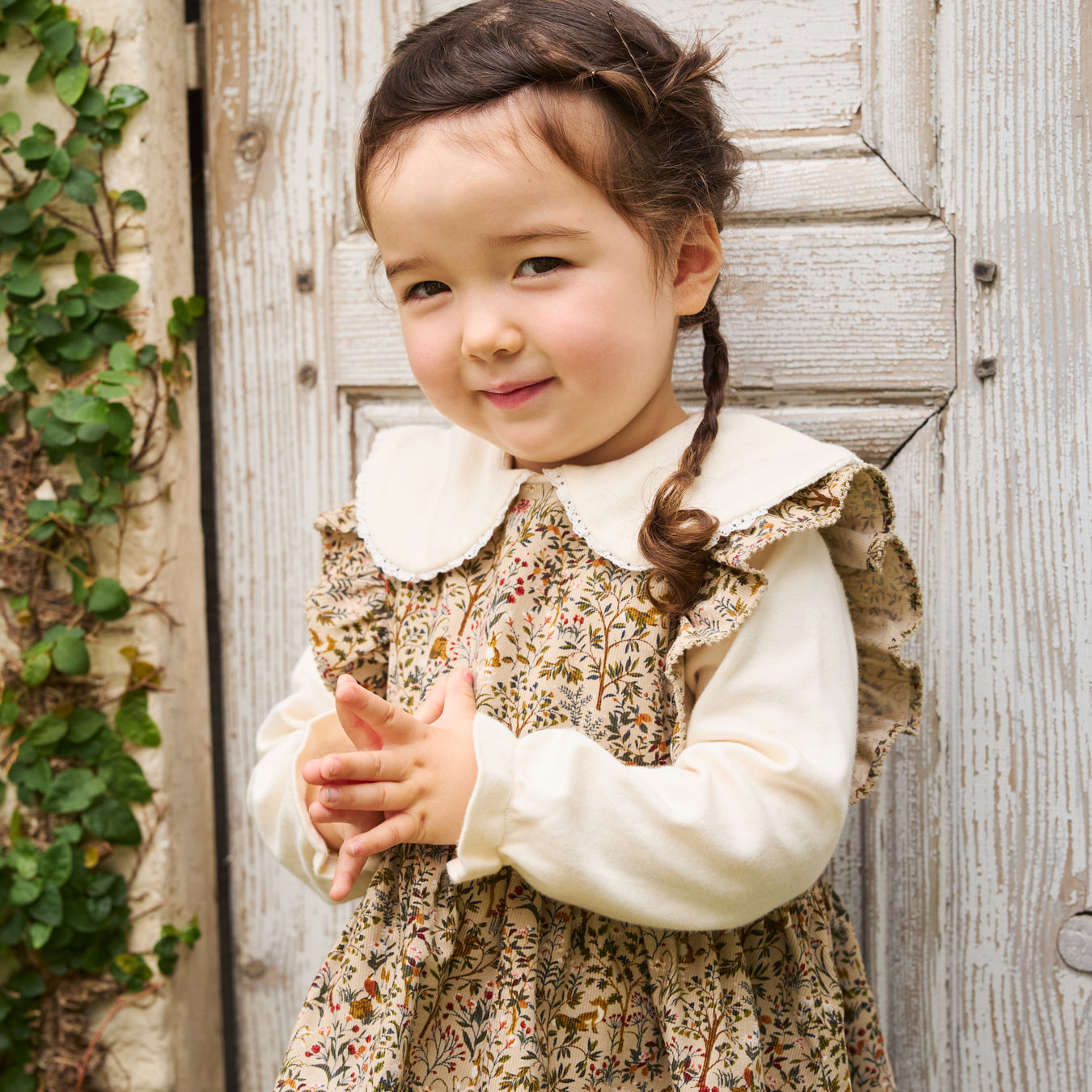 forestコーデュロイジャンパースカート ネイビー 80・90・100・110cm