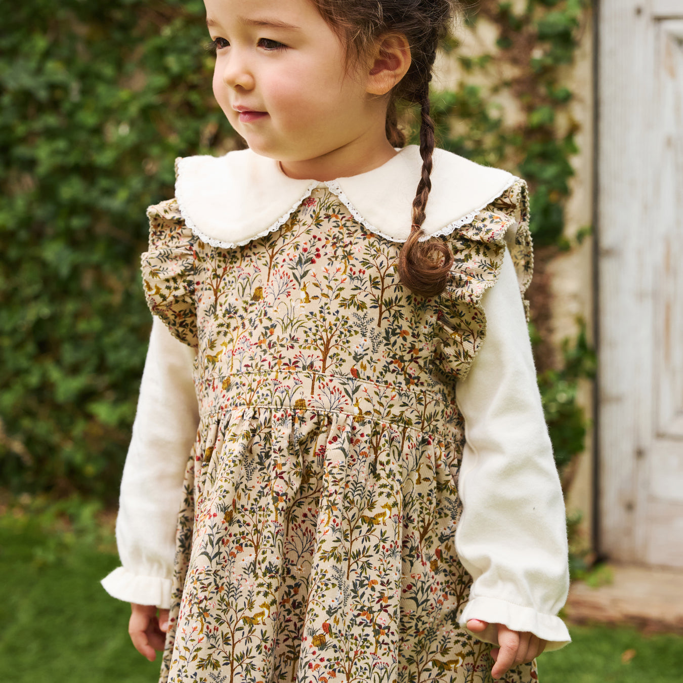 forestコーデュロイジャンパースカート ネイビー 80・90・100・110cm