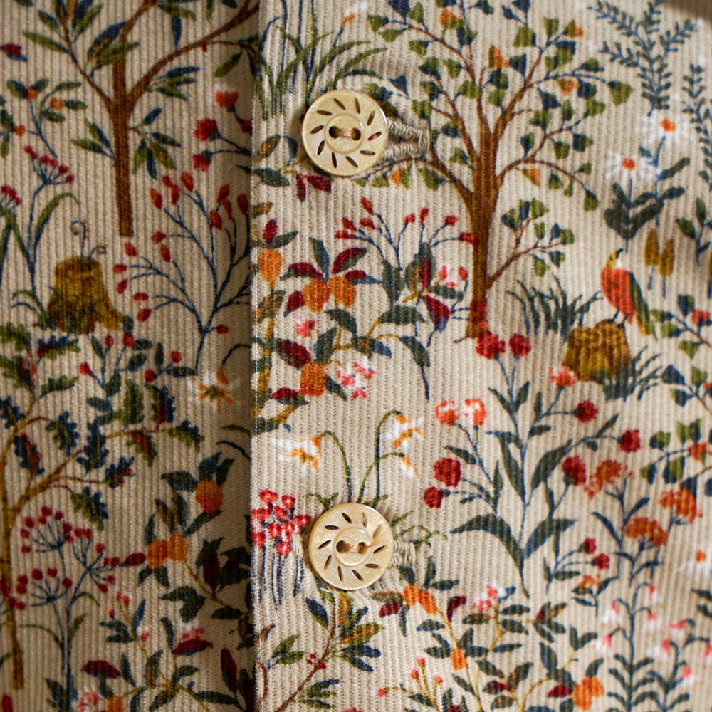 forestコーデュロイジャンパースカート ベージュ 80・90・100・110cm