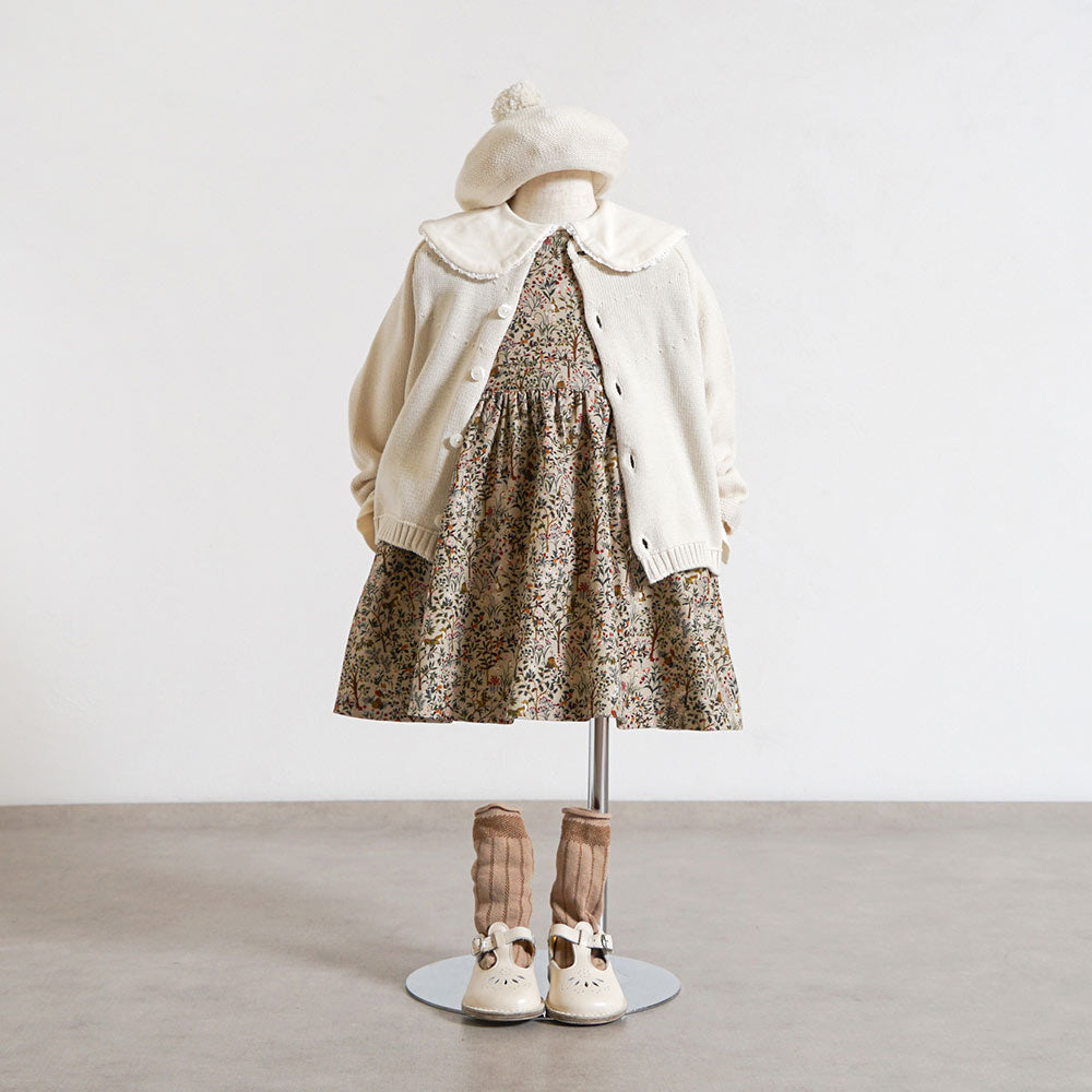 forestコーデュロイジャンパースカート ベージュ 80・90・100・110cm