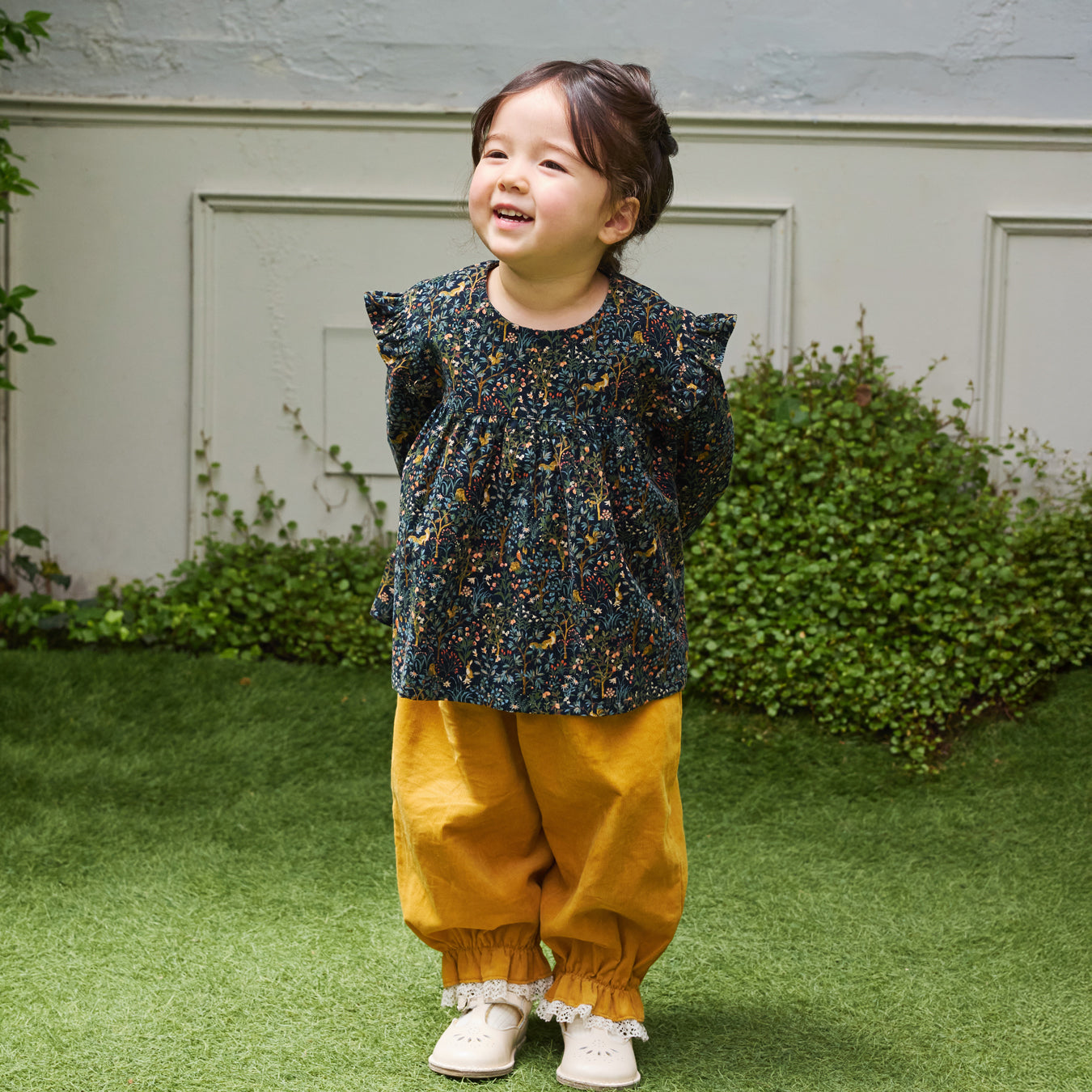 forestコーデュロイチュニック ネイビー 80・90・100・110cm