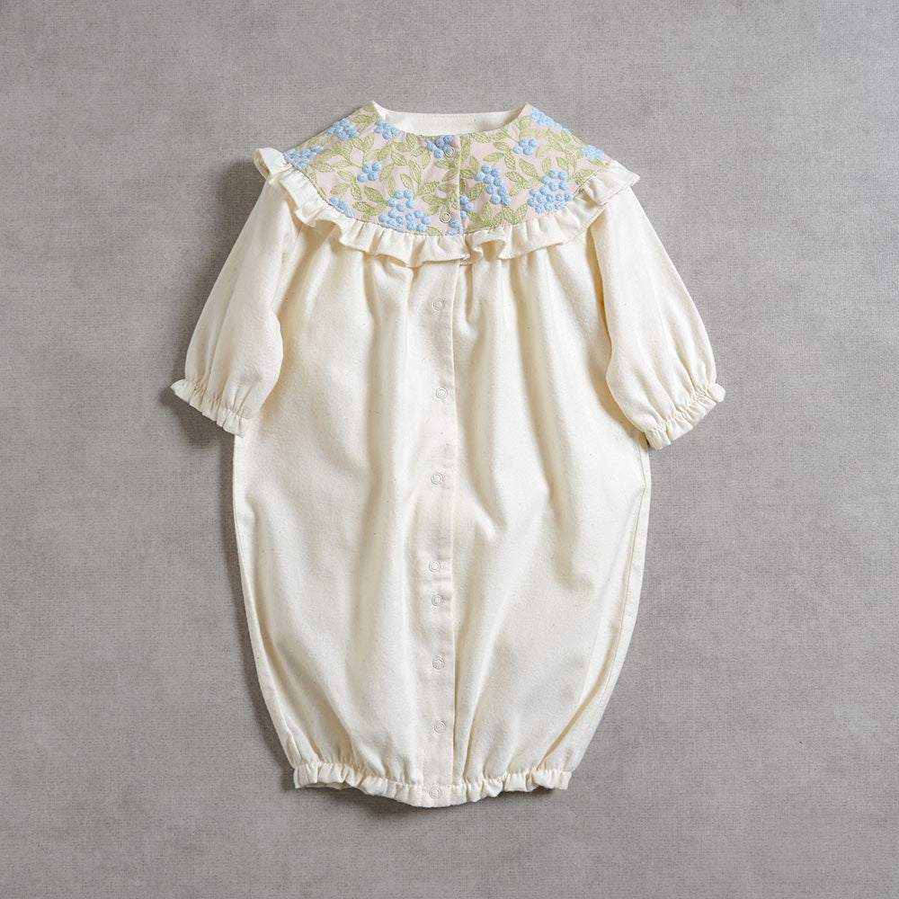 木の実刺繍 2wayドレス アイボリー 50-70cm / ツーウェイオール