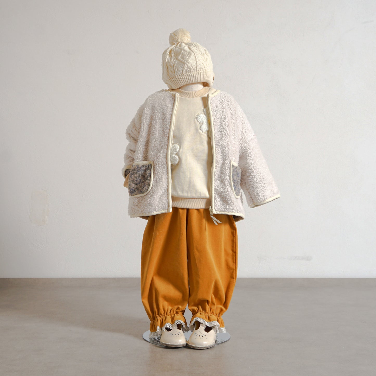 コーデュロイLaceパンツ マスタード 80・90・100・110cm