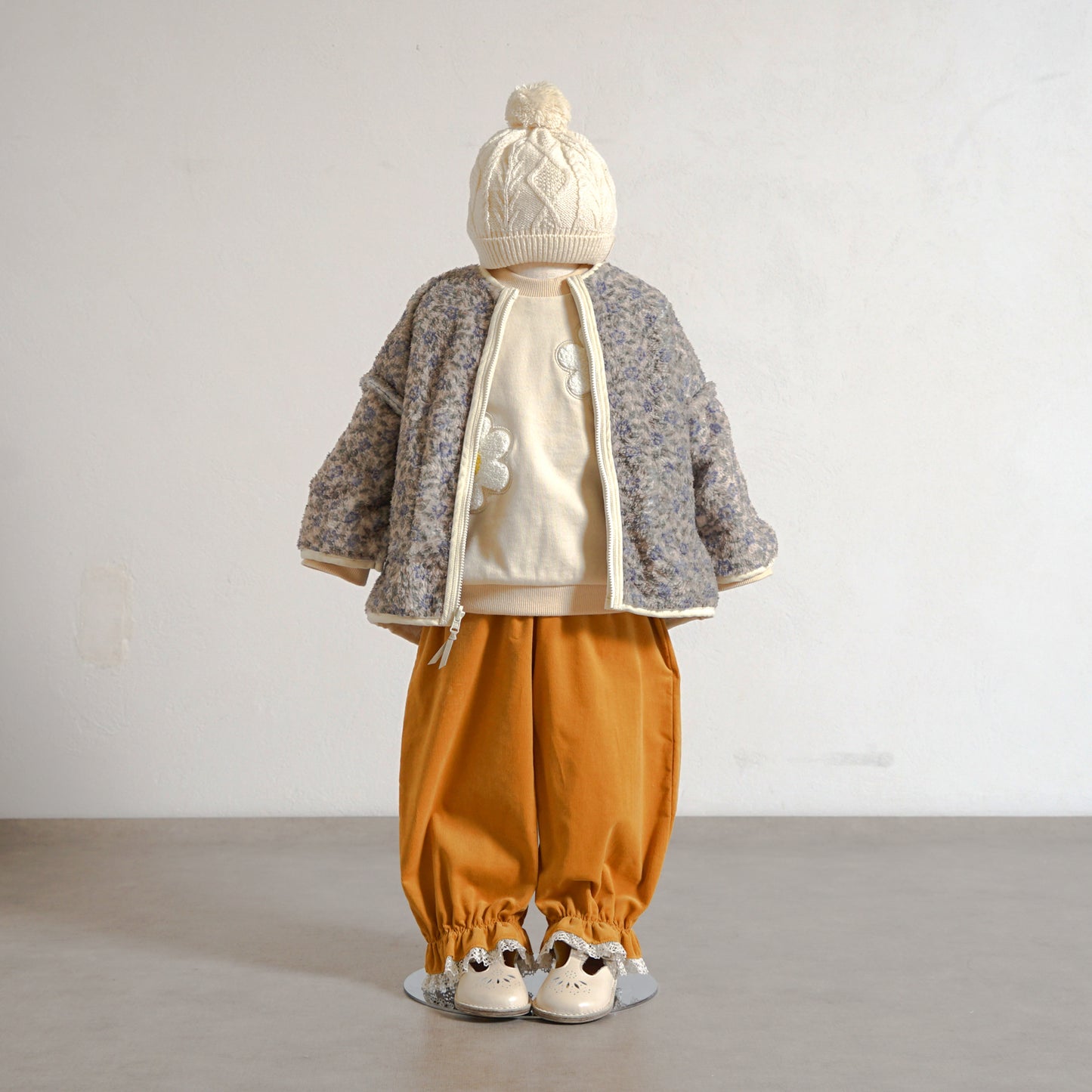 コーデュロイLaceパンツ マスタード 80・90・100・110cm