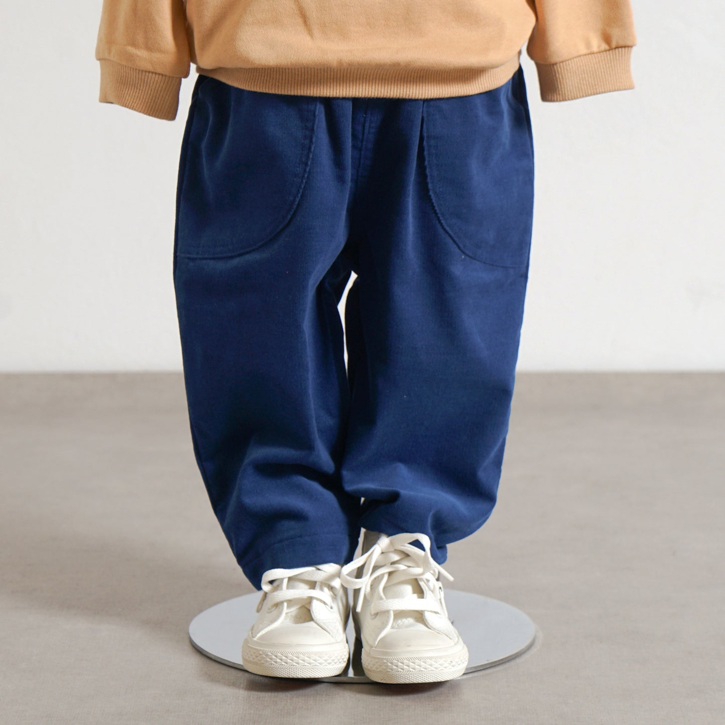 コーデュロイポケットパンツ ブルー 80・90・100・110cm