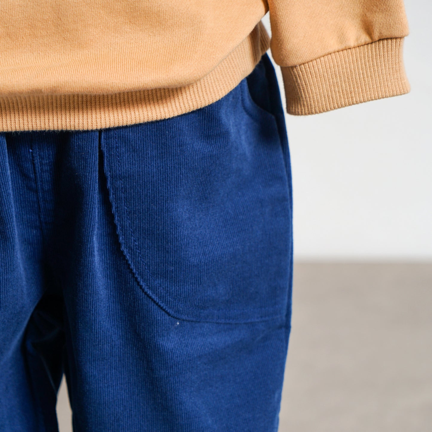 コーデュロイポケットパンツ ブルー 80・90・100・110cm