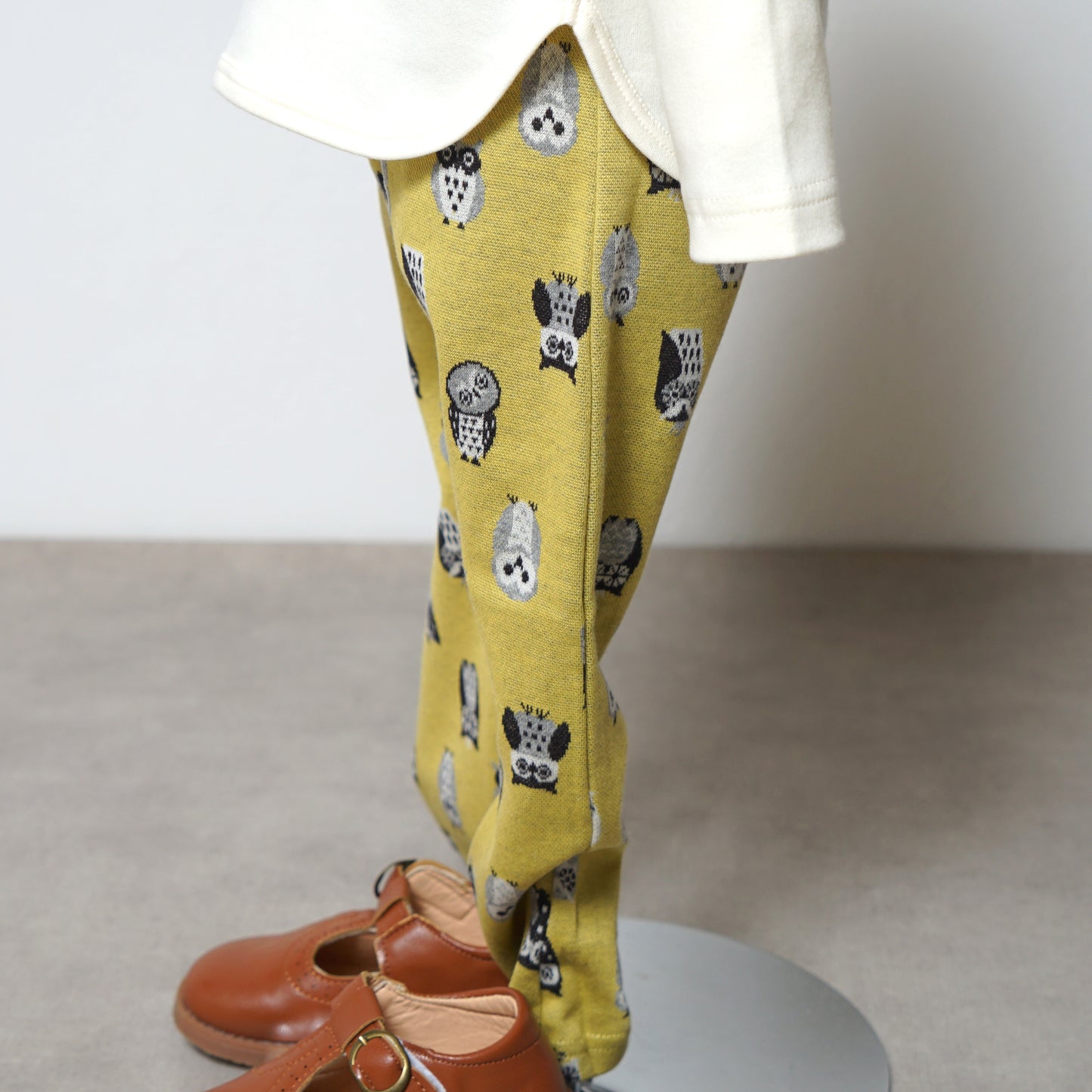 フクロウレギンス イエロー 80・90・100・110cm