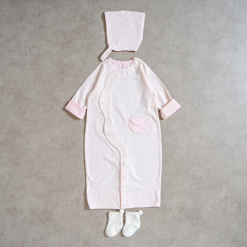 Peaceful cooing 2wayドレス ピンク 50-80cm