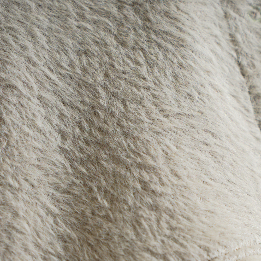 シャギーニットケープ モスグリーン 新生児-100cm