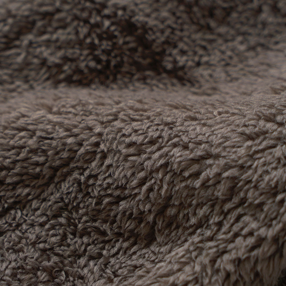 リバーシブルファーベスト モカブラウン 新生児-90cm頃まで