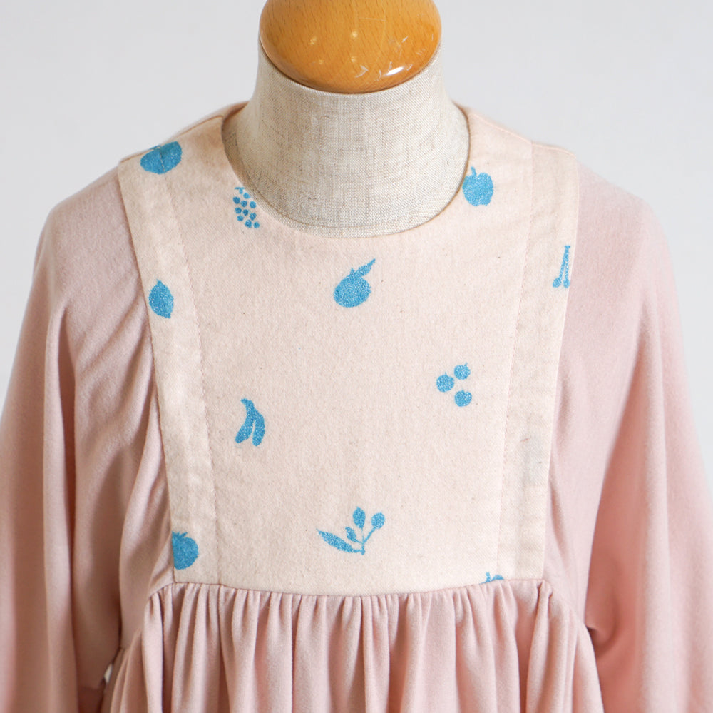 ウォームギャザーワンピース ピンク 80・90・100cm