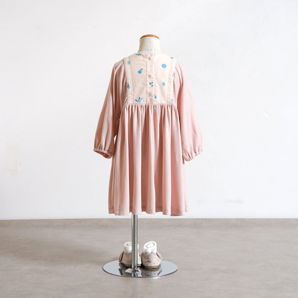 ウォームギャザーワンピース ピンク 80・90・100cm