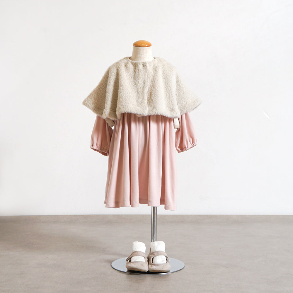 ウォームギャザーワンピース ピンク 80・90・100cm