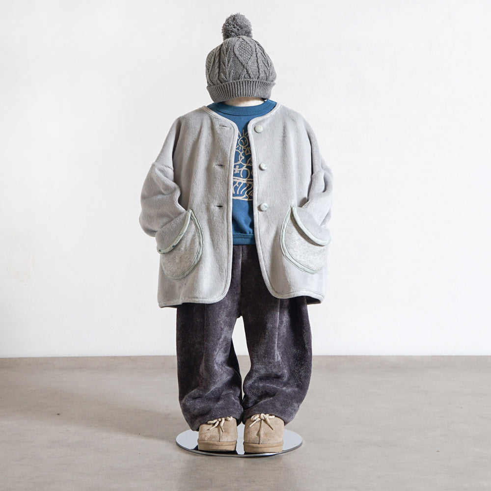 モールヤーンコクーンパンツ チャコール 80・90・100・110cm