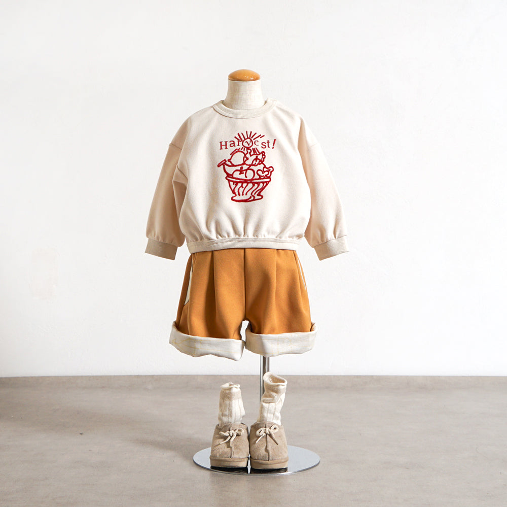 HarvestフロッキープリントTOPS キナリ 80・90・100cm