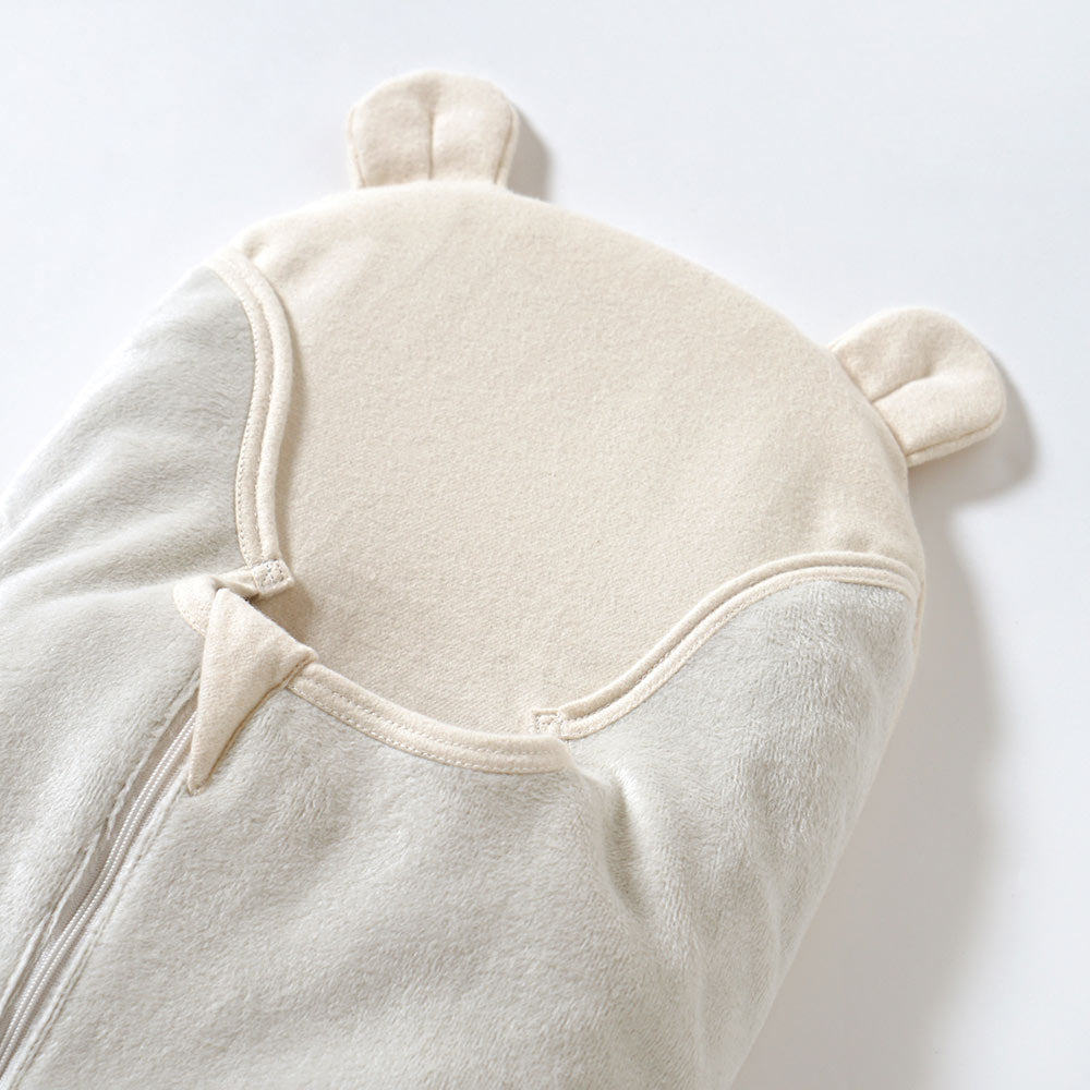 【12/15頃再入荷予定】たまごマットおくるみ sleep 起毛ベロア アイボリー