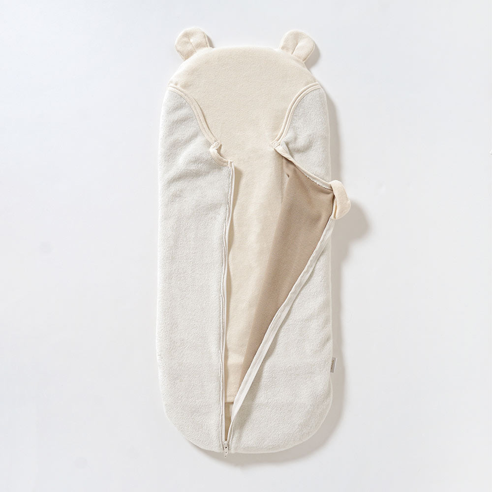 【12/15頃再入荷予定】たまごマットおくるみ sleep 起毛ベロア アイボリー