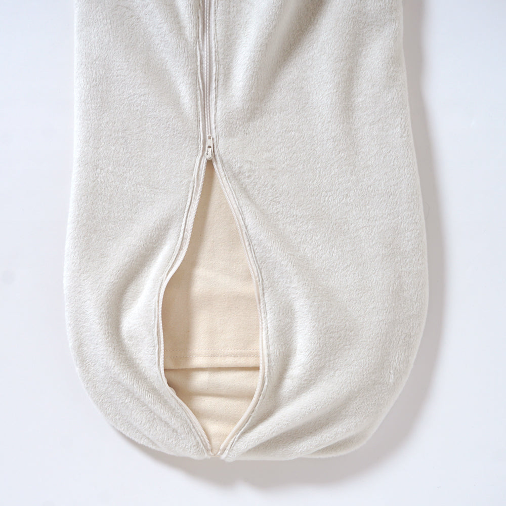 【12/15頃再入荷予定】たまごマットおくるみ sleep 起毛ベロア アイボリー