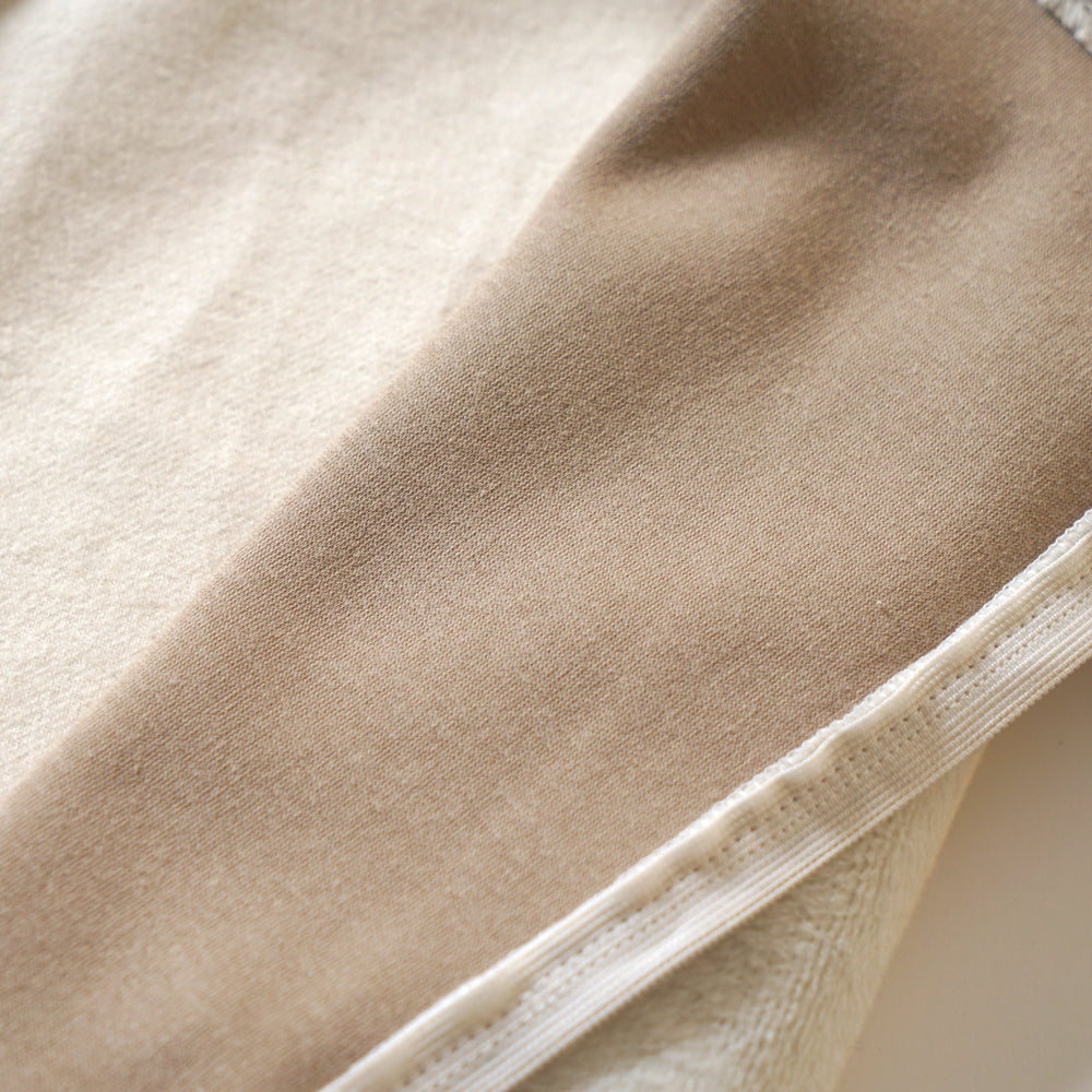 【12/15頃再入荷予定】たまごマットおくるみ sleep 起毛ベロア アイボリー