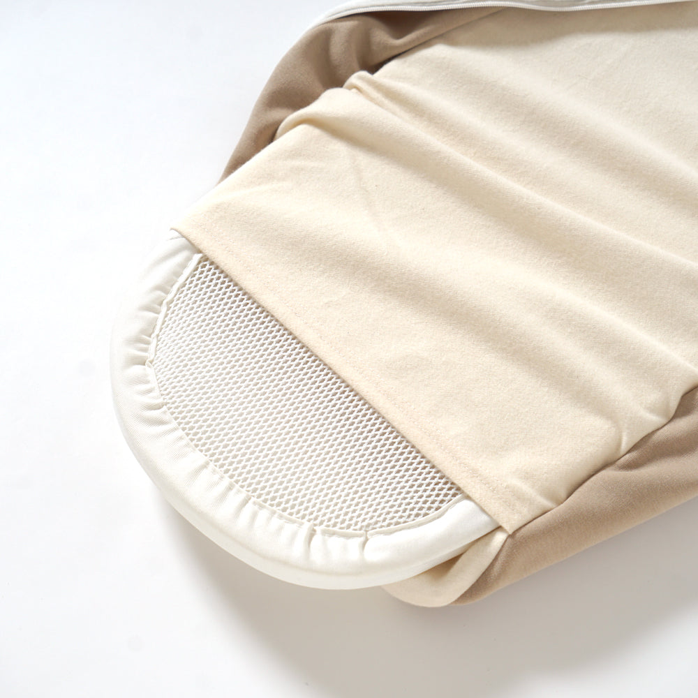 【12/15頃再入荷予定】たまごマットおくるみ sleep 起毛ベロア アイボリー