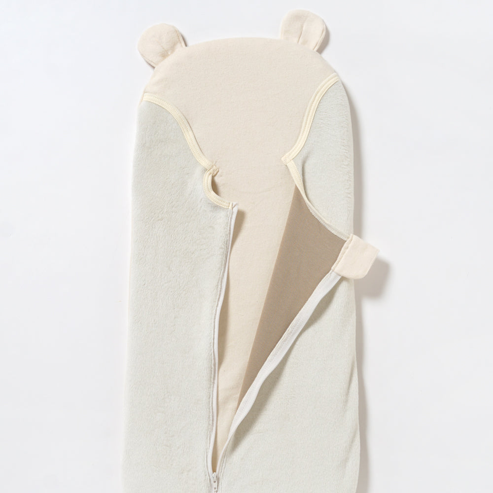 【12/15頃再入荷予定】たまごマットおくるみ sleep 起毛ベロア アイボリー